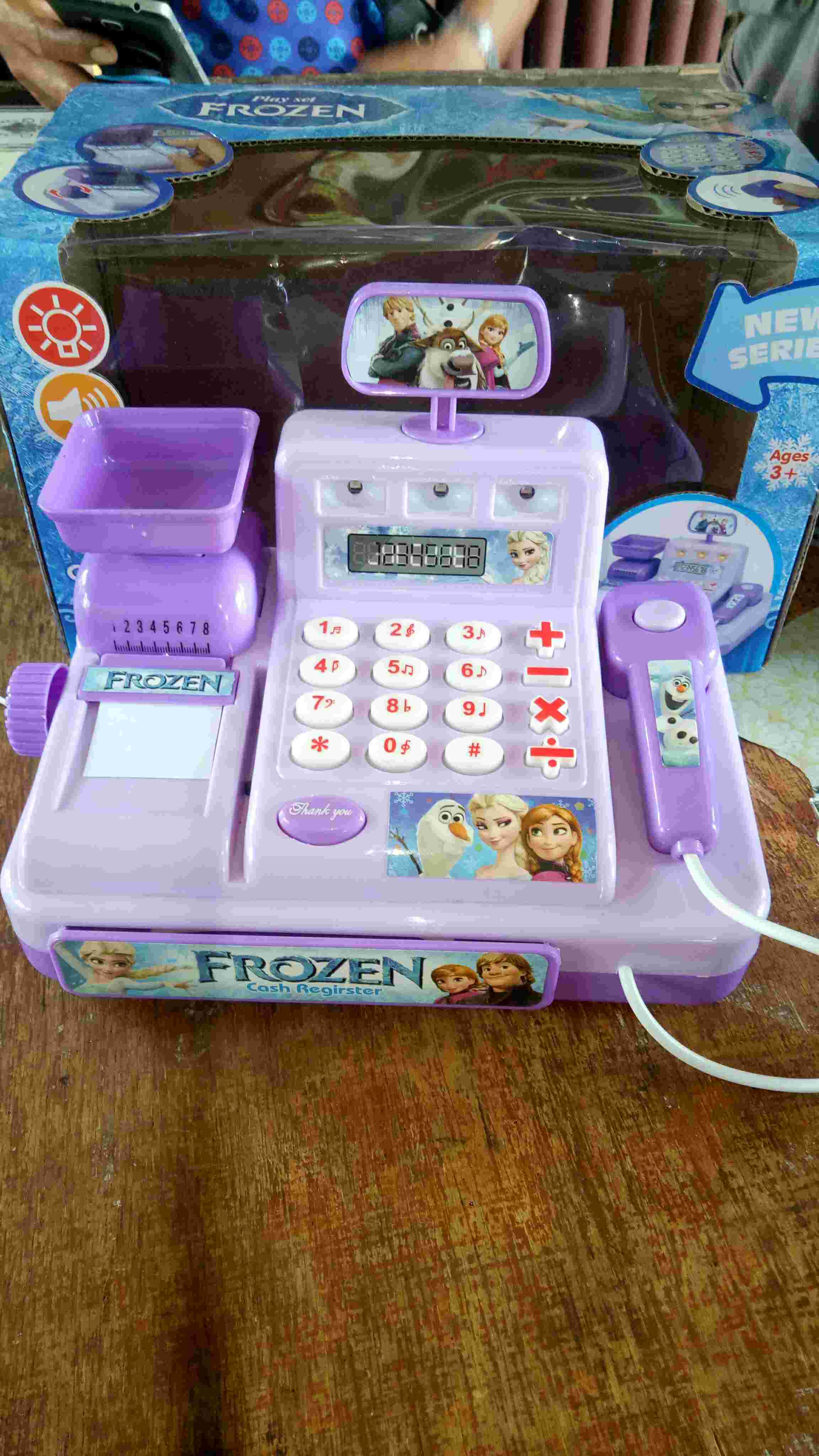  Mainan  Anak Kasir  Kasiran Cash Register Ungu Frozen  5525 