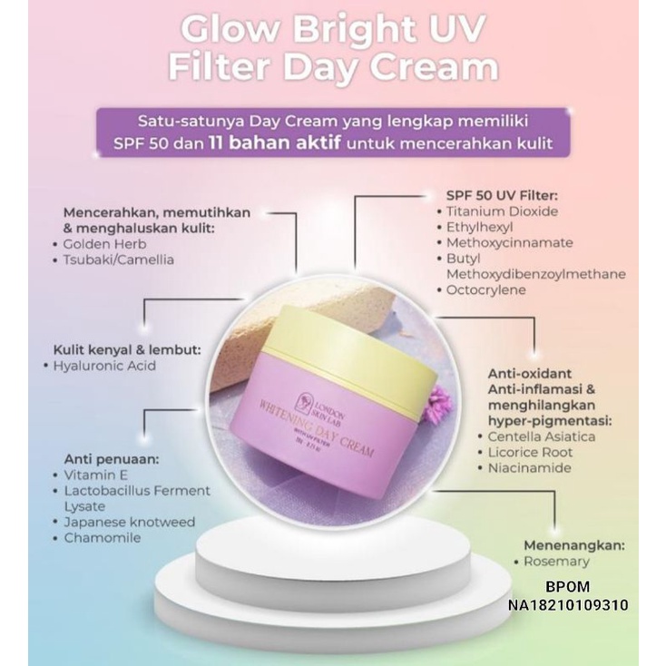 [BPOM] London Skin Lab Whitening Day Cream 20g
