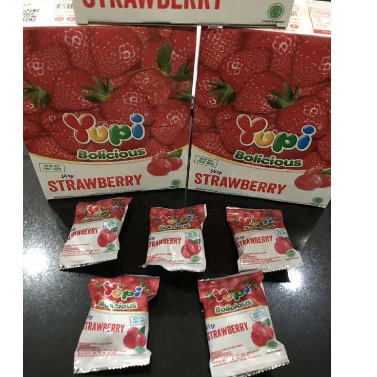 

BIG SALE BARU!! yupi bolicious strawberry isi 24
