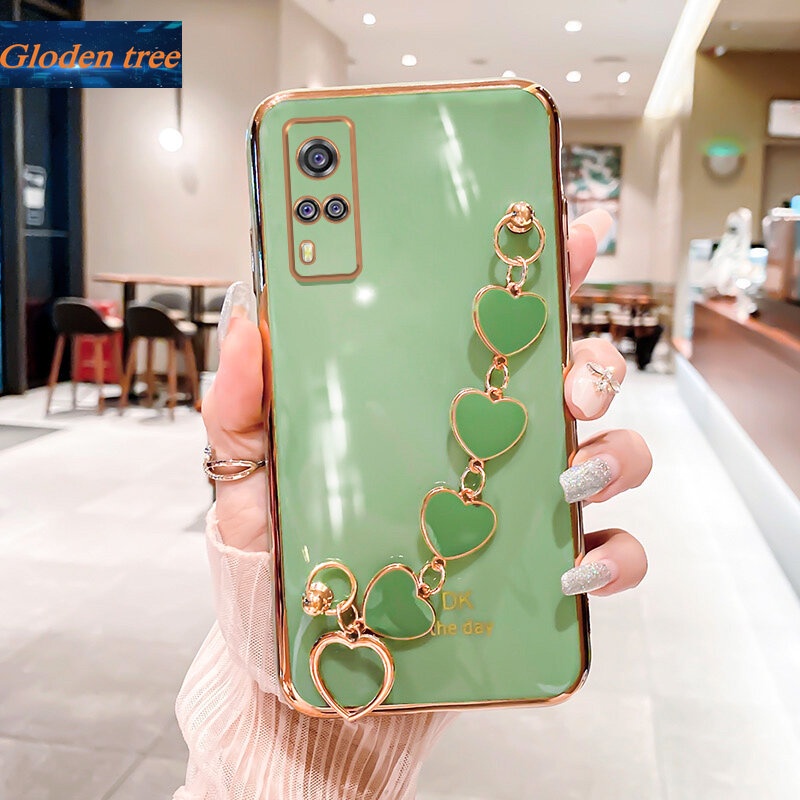 Case Pelindung Kamera Anti Jatuh Motif Pohon Emas Untuk Vivo Y51 2020 Y31 2021 Y51A Y53S 4G