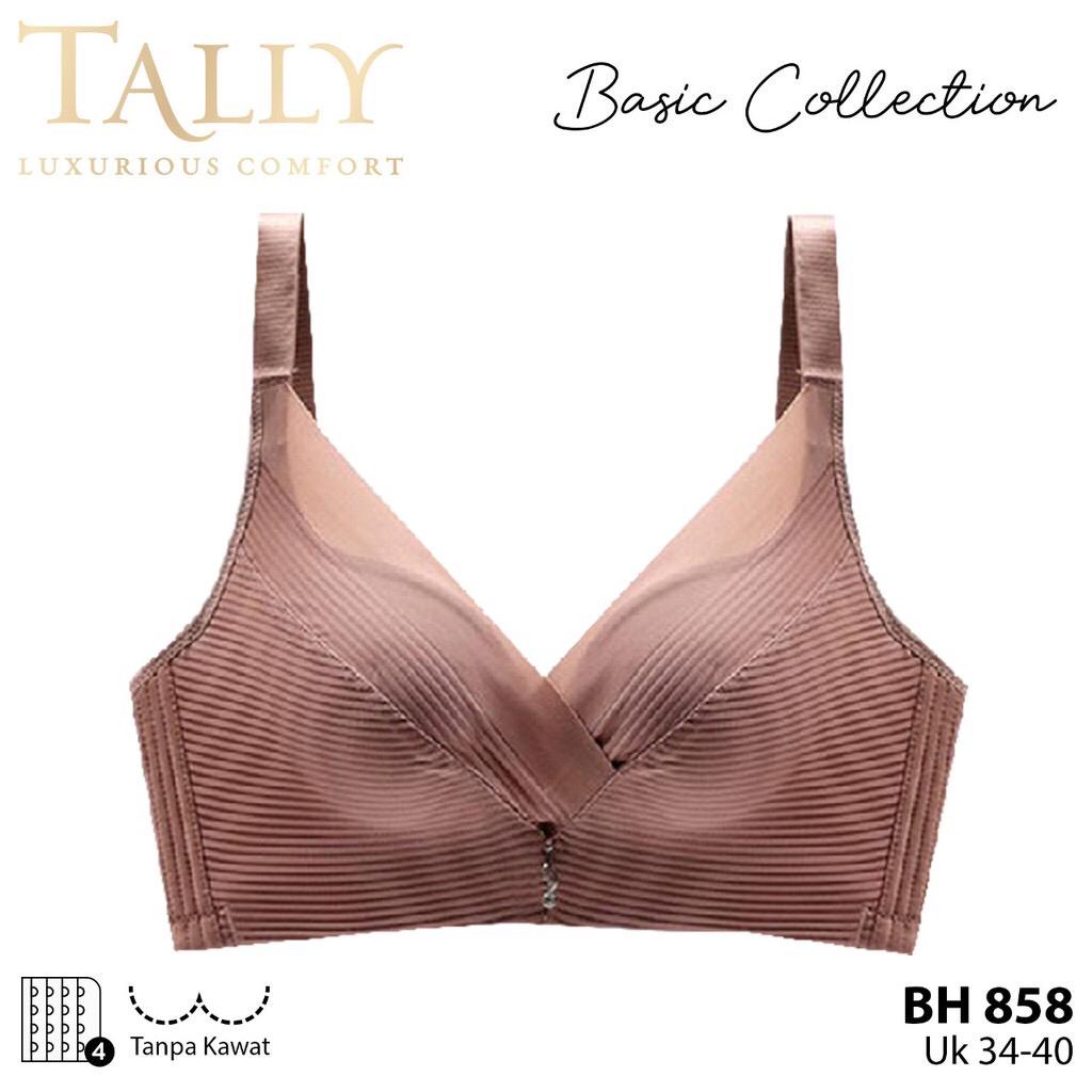 BH BRA 858 TALLY Bra Busa sedang Tanpa Kawat CUP C BAHAN LICIN SUPER BAGUS | BAHAN SUPER BAGUS BH PENEKAN LEMAK  | LEMBUT | IMPORT SIZE 34 36 38 40