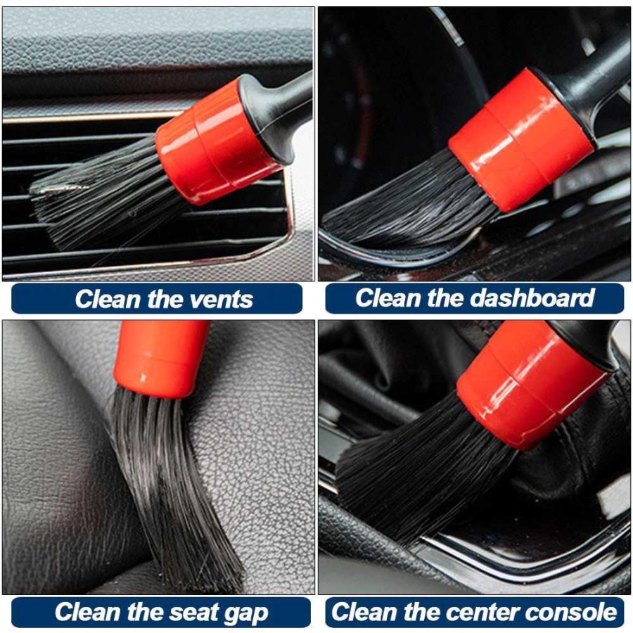 Sikat Pembersih Interior Mobil Duster Brush 5 PCS - Q129 - Black