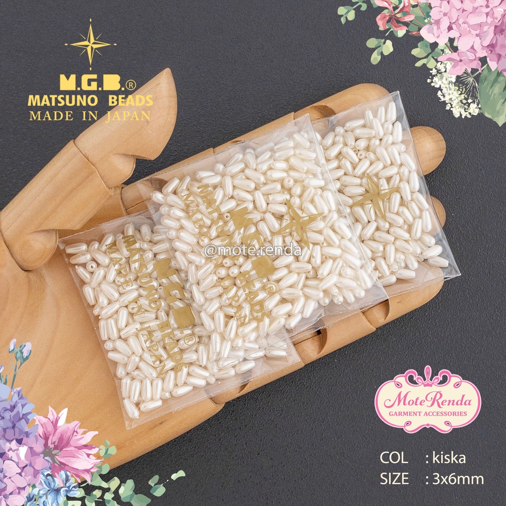 MUTIARA JEPANG MGB, bentuk jujube (beras) kode 4ESO