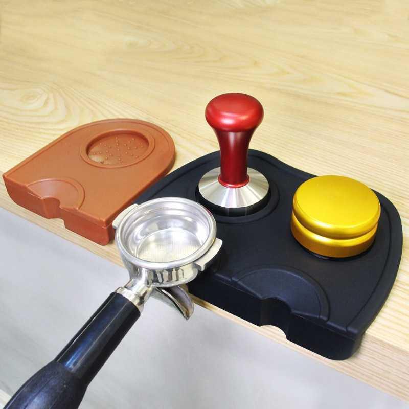 BAYCHER Silicone Holder Mat Tamper Kopi Espresso Barista - LB4148 [Hitam]