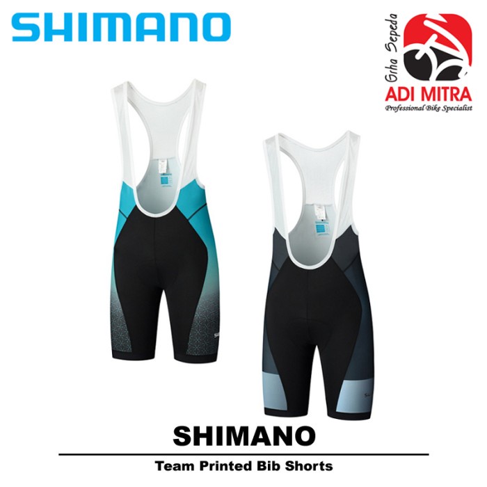 Shimano Team Printed Bib Short Bib Sepeda