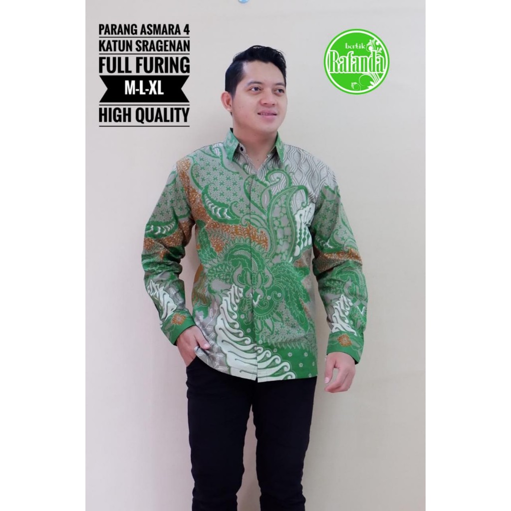 Parang Asmara 3 Kemeja Batik Pria Panjang Full Furing by Rafanda