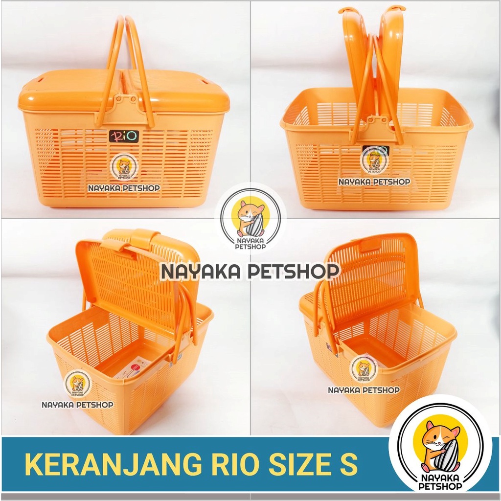 Size S Keranjang Rio Kucing Pengganti Pet Carrier Kitten Pet Cargo Kelinci Musang Hewan