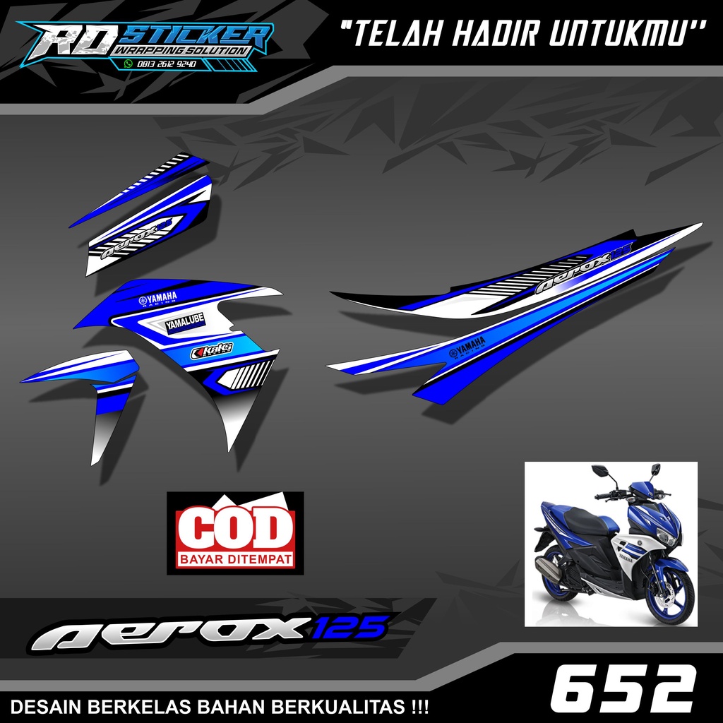 STRIPING VARIASI YAMAHA AEROX 125 STICKER AEROX 125 STIKER STRIPING AEROX 125 STIKER AEROX 125 HOLOG