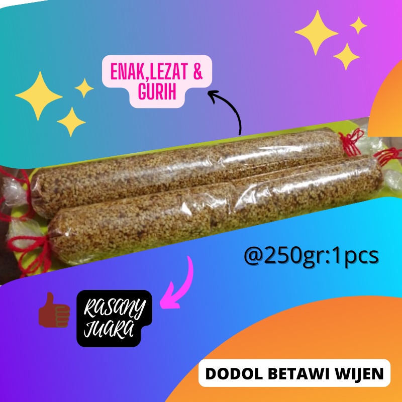 

MAKANAN KHAS BETAWI DODOL WIJEN DODOL DODOL BETAWI