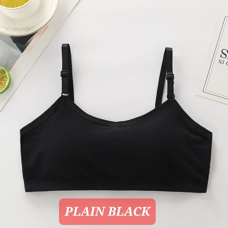 PLAIN BRA PAKAIAN DALAM ANAK SD SMP REMAJA TANPA KAWAT KATUN IMPORT NYAMAN NOT SOREX