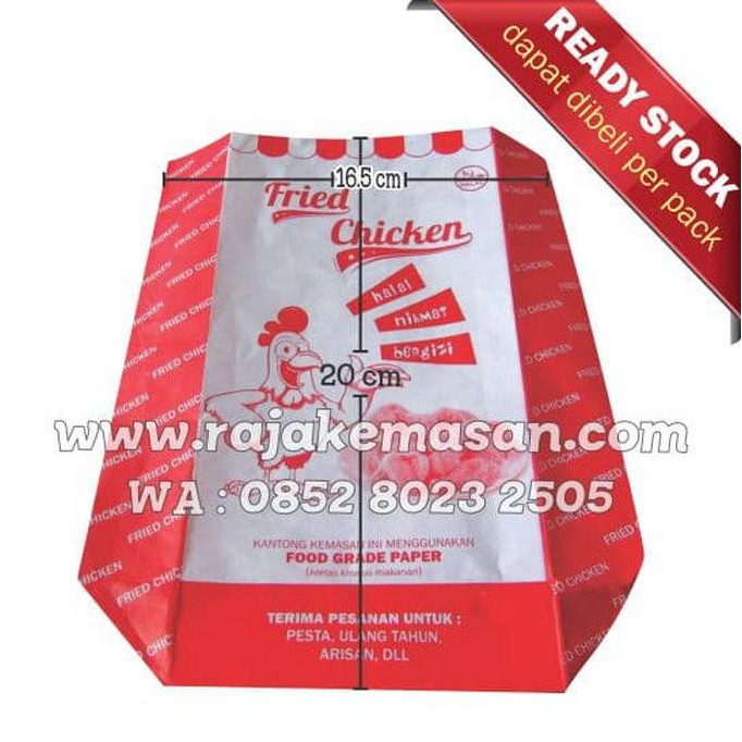 

As470Z Kantong Fried Chicken, Kantong Ayam, Bungkus Fried Chicken Sazz