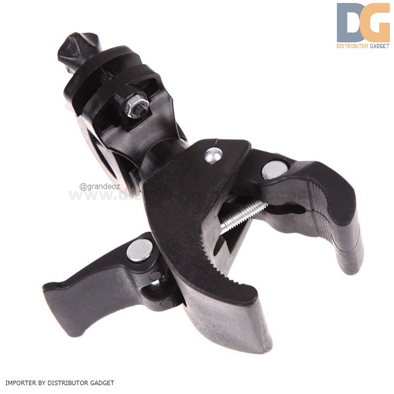 Clamp Bike Penjepit Klip Jepit Bracket Mount Holder Flashlight Lampu Senter Motor Sepeda kamera HP A