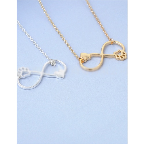 LRC kalung Fashion Pet Sole Geometric Necklace V5097x