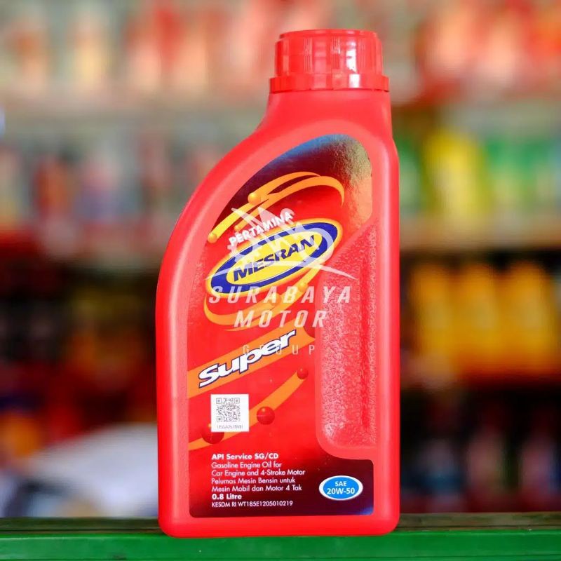 Oli Mesin Pertamina Mesran Super 0,8L 20W50