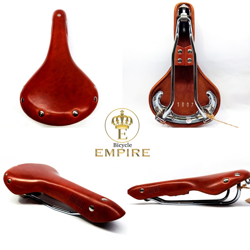 Jok Sepeda Saddle Sadel Kulit Gyes Trifold Brown Bicycle Empire