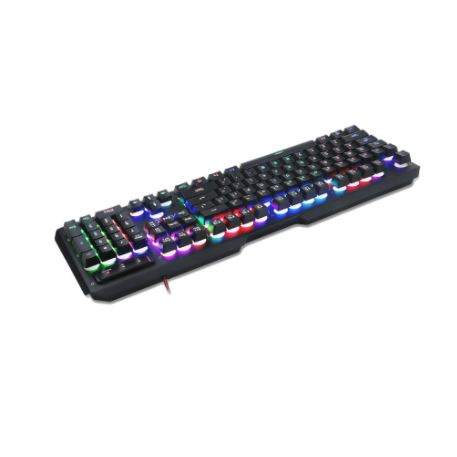 Keyboard gaming redragon membrane wired usb 2.0 gold multimedia 104 key backlight metal centaur k-506 k506