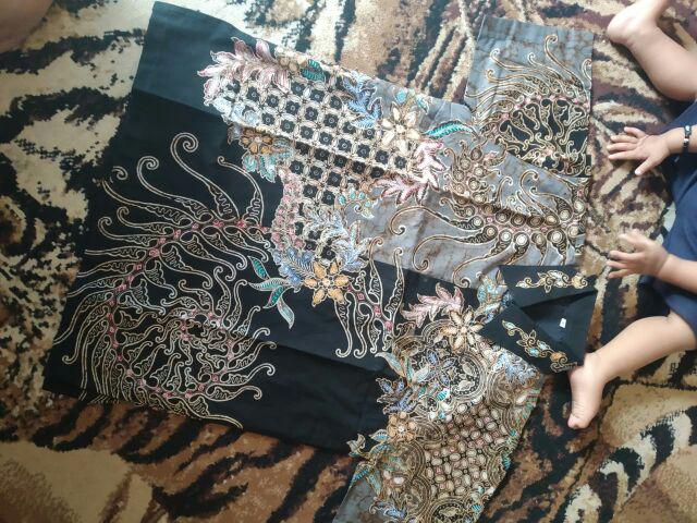 Keren Batik Hrb026 Kenongo Kemeja Tosca Pendek Pekalongan Padi M L Xl Sogan Tulis Halus Kemeja Batik