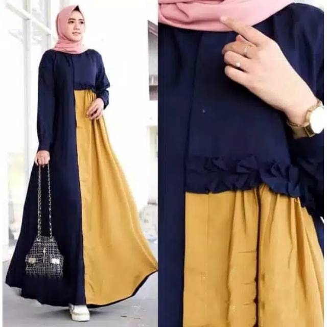 Nimas maxi baju gamis pakaian wanita dress fashion muslim