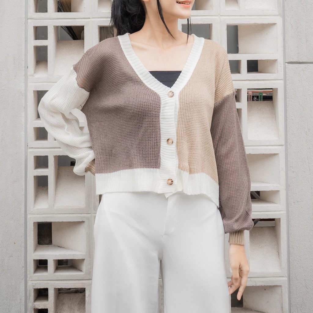 COD - Helena Cardigan Rajut Tebal Premium Twist Full Color Outerwear Helen Cardie Cardigan Oversize Remaja Wanita Korean Style Muslim Terlaris-Burgundy Coksu