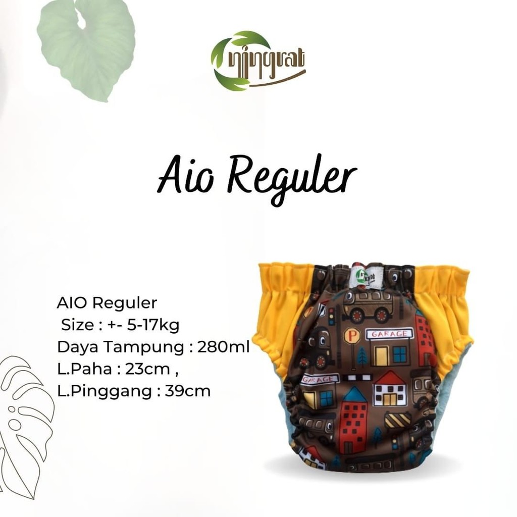 Ningrat Cloth Diapers Clodi Pants AIO Reguler Jumbo Popok Kain Modern Cuci Ulang Ramah Lingkungan