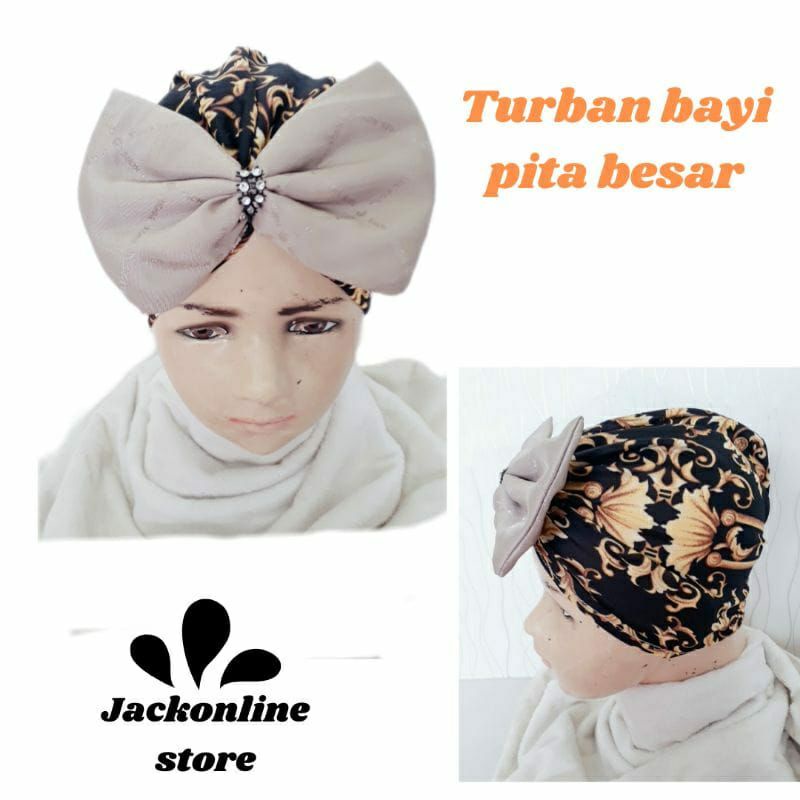 Turban Bayi  / ciput baby NEWBORN / topi bayi / Hijab bayi