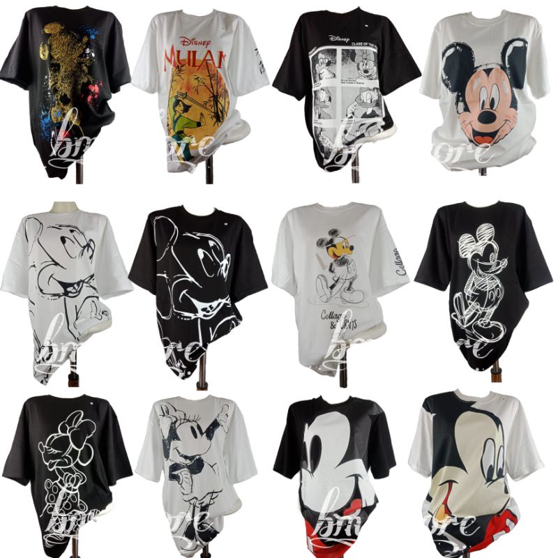 kaos zra mickey minie mouse x dis*ney / atasan wanita / baju za*ra mickey mouse / baju wanita / T-sh