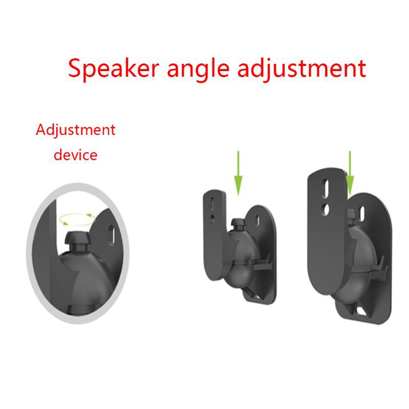 btsg 1Set Universal Satellite Speaker Wall Mount Bracket Ceiling Stand Clamp with Adjustable Swivel and Tilt Angle Rotation for Sony Speakers