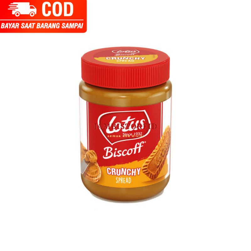

(JAMBISTOREID) JAMBI LANGSUNG KIRIM Selai Lotus Biscoff Spread 400gram and Crunchy Spread 380gram Olesan Kue Cake Brownies Rasa Khas Rempah Rempah Lotus Belgia Premium Kekinian Jambi