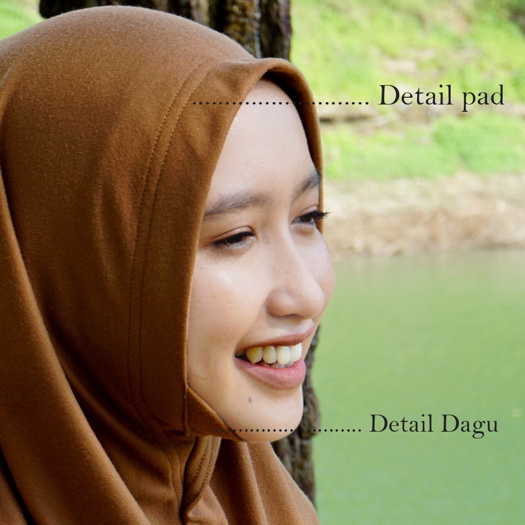 Jilbab Instan Kaos/ Hijab Instant syari/ Varna Mini Soft Pad PE-3