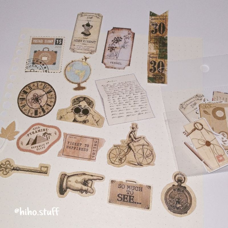 

[STICKER DECO] Vintage - Retro Edition 20 pcs