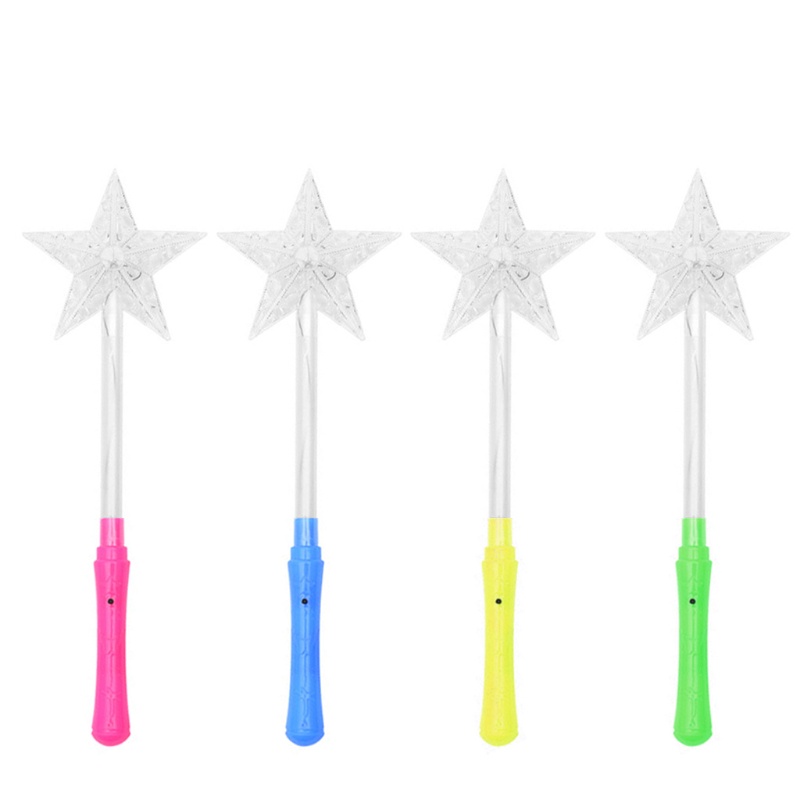 Lampu Konser Mary Kedip Bintang Glow Star Snowflakes Glowing Light Wand Anak Hadiah Untuk Pesta Natal Nikmat
