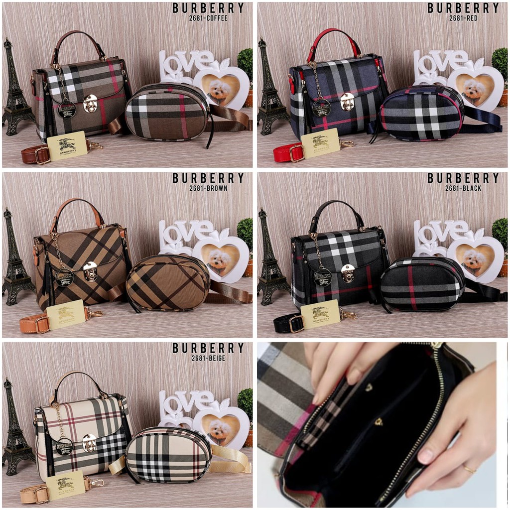 tas import New Arrival Burberry Soli Bag 2in1 (set New Tas Pinggang) 2681