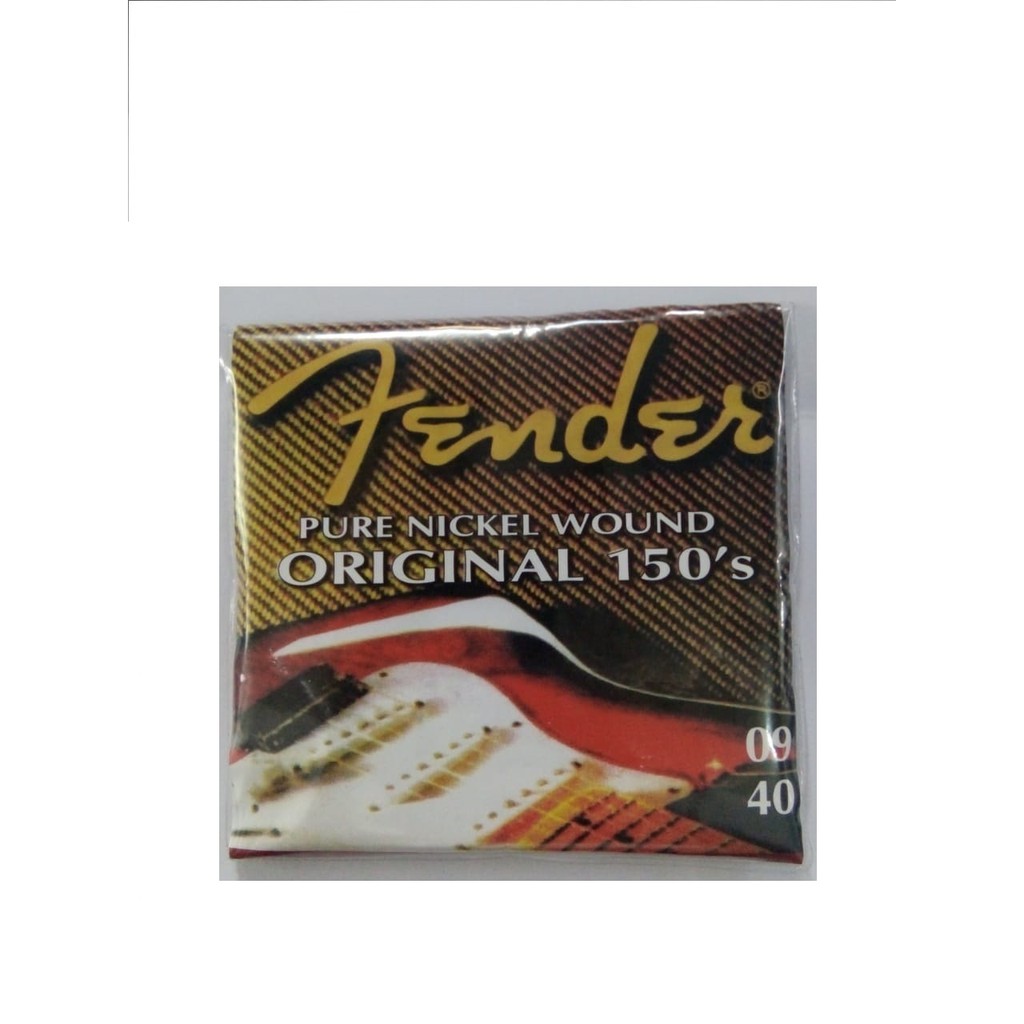 Senar gitar Fender Pure Nickel Wound Original 150's 09/40 . senar gitar fender . string gitar fender