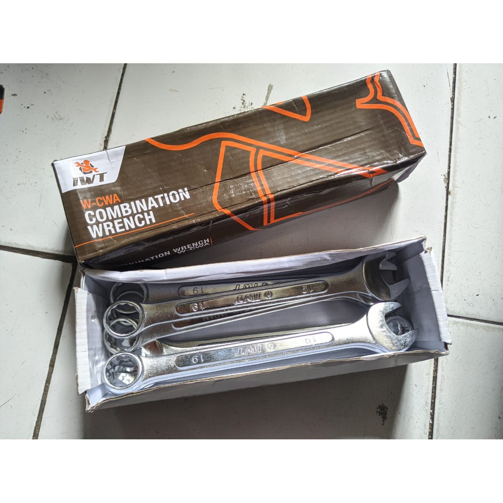 Kunci Ring Pas 19mm / Combination Wrench kunci ring pas 19mm iwt
