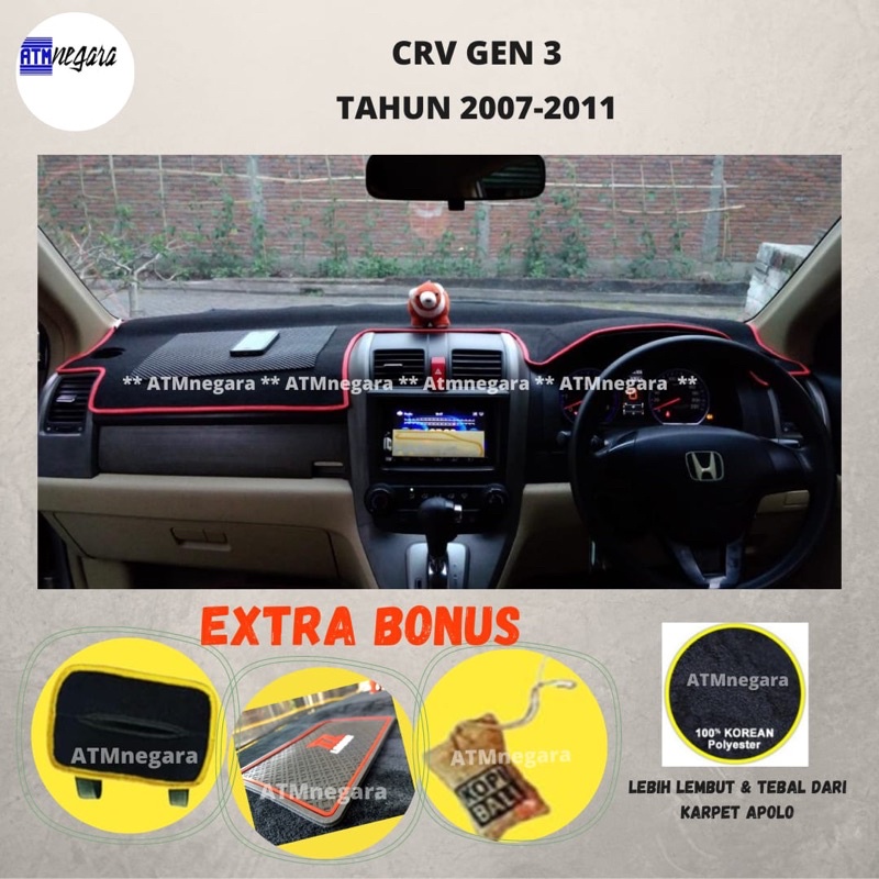 Anugrah Aksesoris Alas Pelindung PREMIUM COVER DASHBOARD MOBIL HONDA CRV GEN 3 Han Cover Dashboard