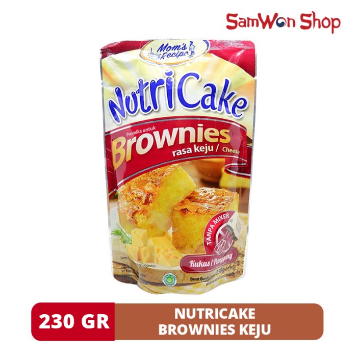 

MURAH NUTRICAKE 230 GRAM - TEPUNG PREMIKS UNTUK BROWNIES INSTAN TANPA MIXER - CHEESE