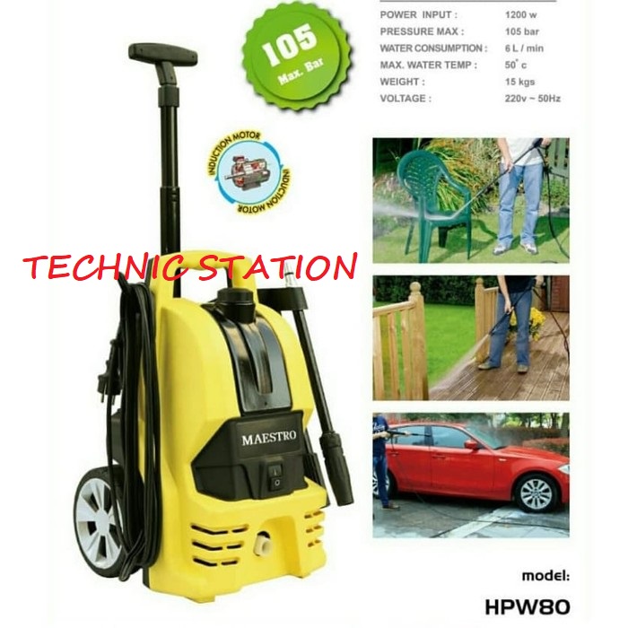 Jet Cleaner Maestro/ Mesin Cuci Mobil, Motor, AC HPW 80