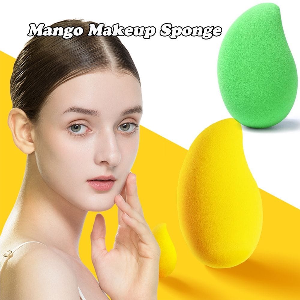 1 Pcs Beauty Blender H425 Makeup Blender Sponge Puff Bentuk Mangga Super Lembut ACC