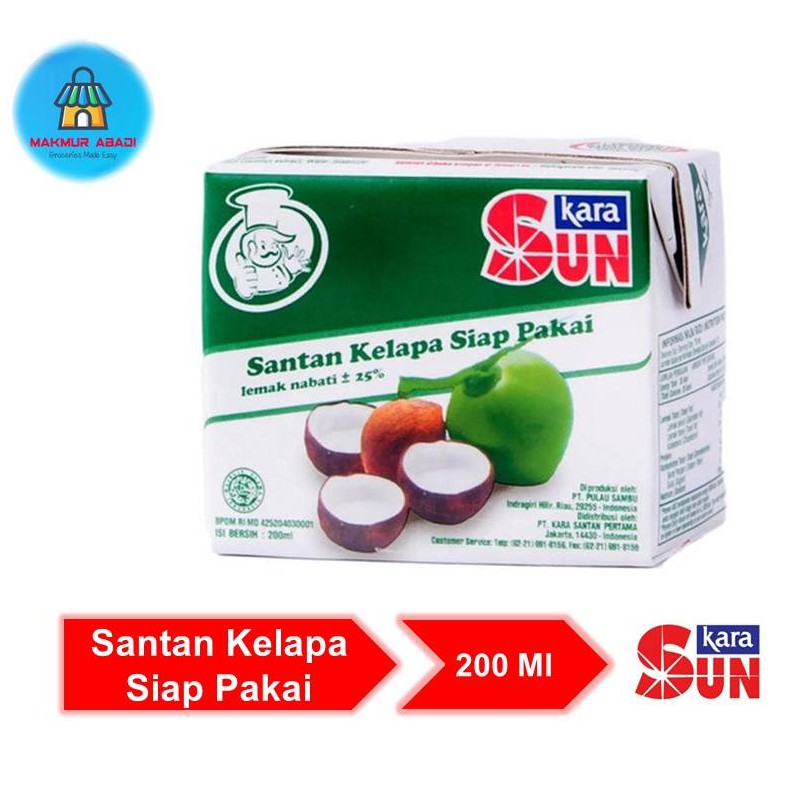 

Sun Kara Santan Kelapa 200 Ml || Makmur Abadi Official Store