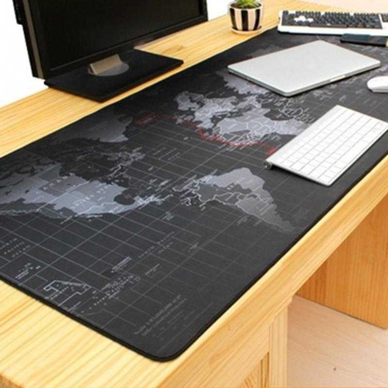 Gaming Mouse Pad XL GN 02 Desk Mat Motif Peta Dunia Berkualitas Anti Slip Back Mose Ped Terbaru