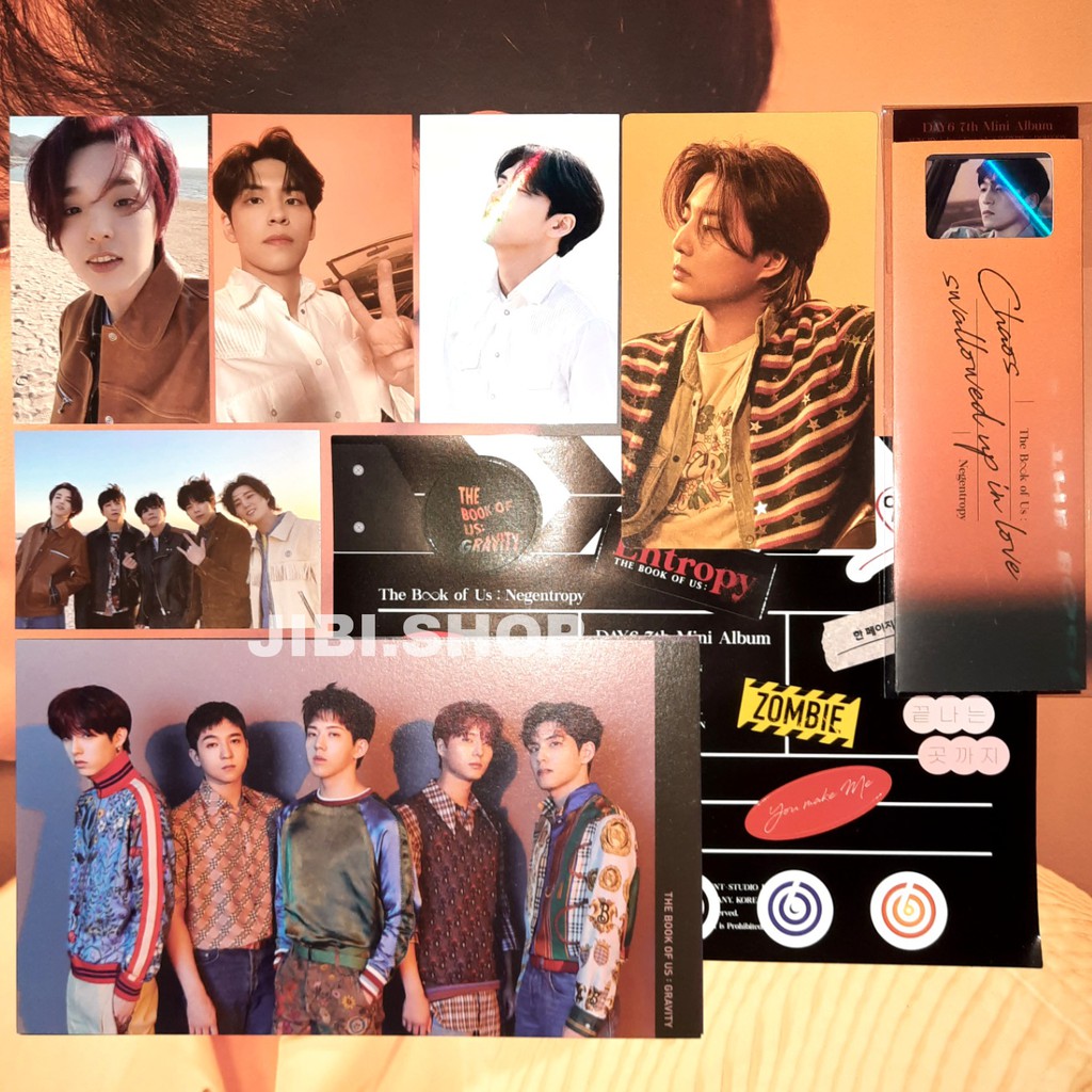 [sharing] day6 the book of us negentropy official album pc photocard dowoon jae youngk wonpil poster