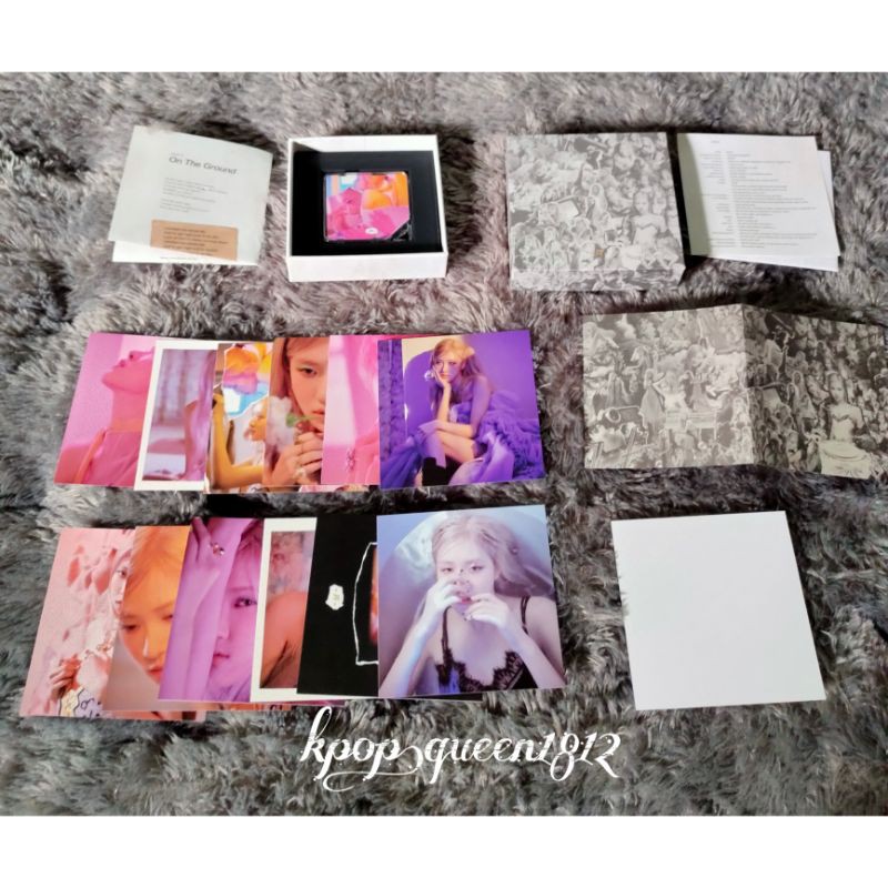 sharing Rose first single album -R- versi kit (photocard-kihno)