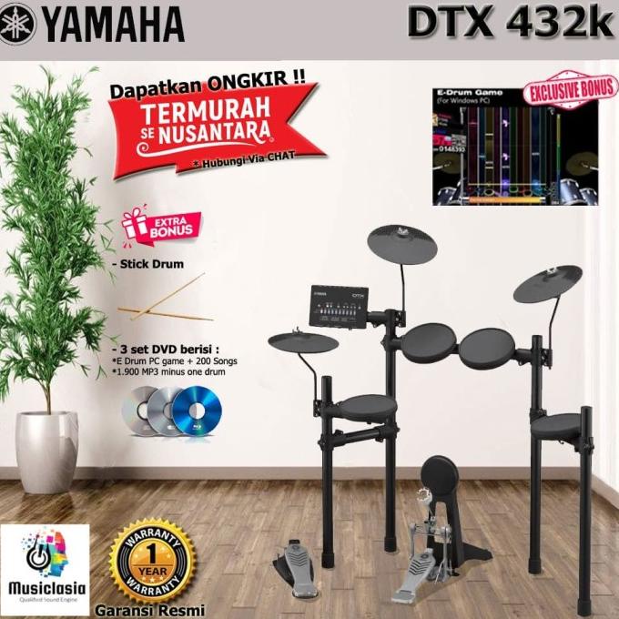 Drum Elektrik Yamaha Dtx432 / Dtx432K / Dtx 432 / 432K / Dtx-432K