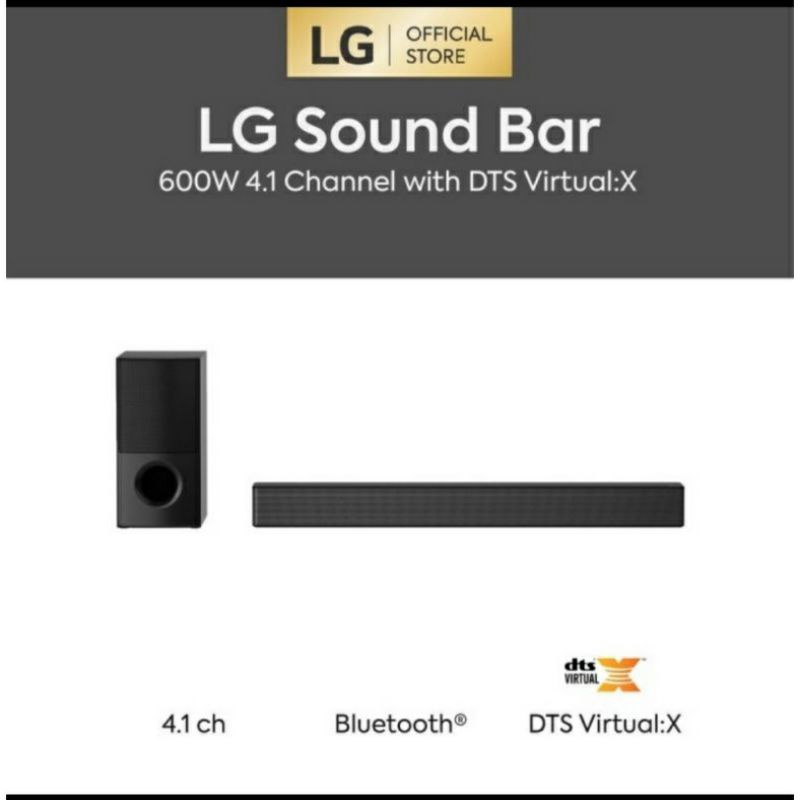 LG SOUNDBAR SNH5 4.1CH HIGH POWER DISIGN DTS VIRTUAL
