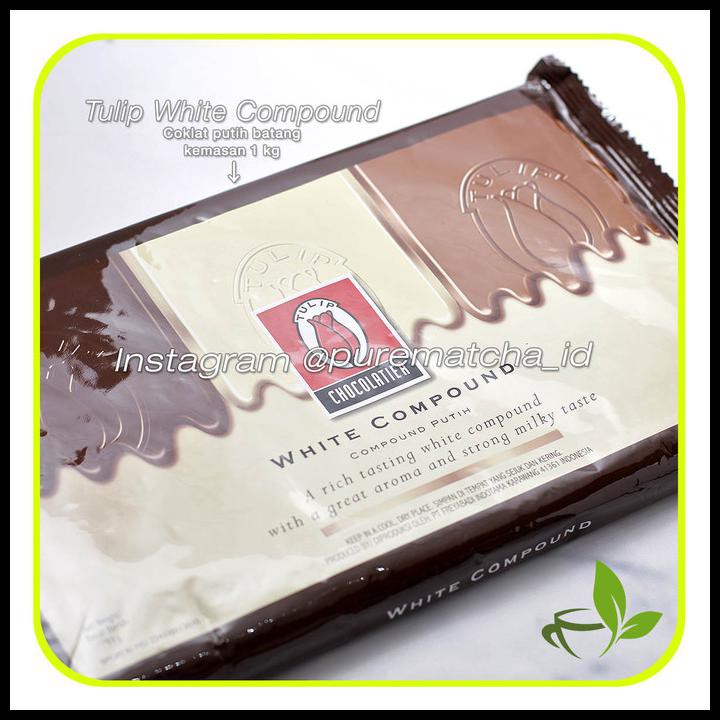 

White Chocolate Compound Coklat Tulip Cokelat Putih Gading 200 Gr