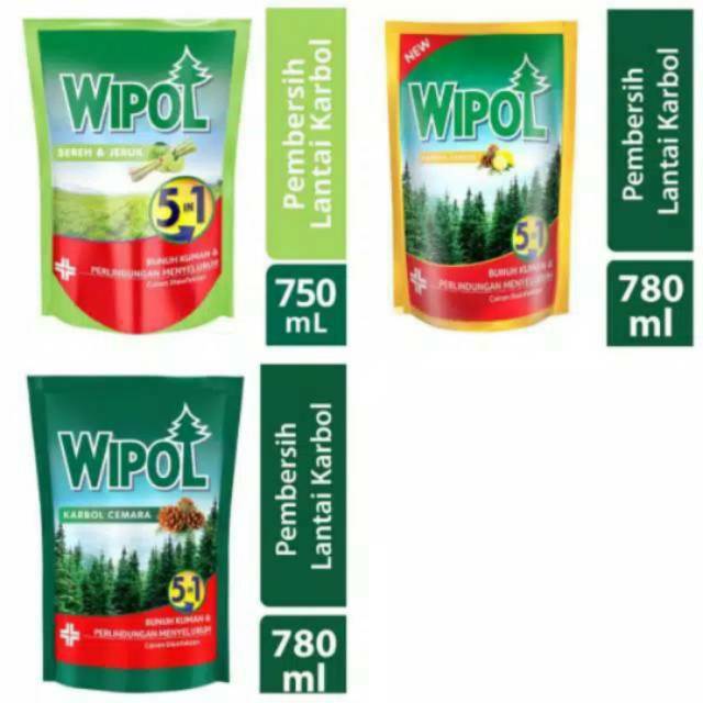 Wipol pembersih lantai refill 780 ml