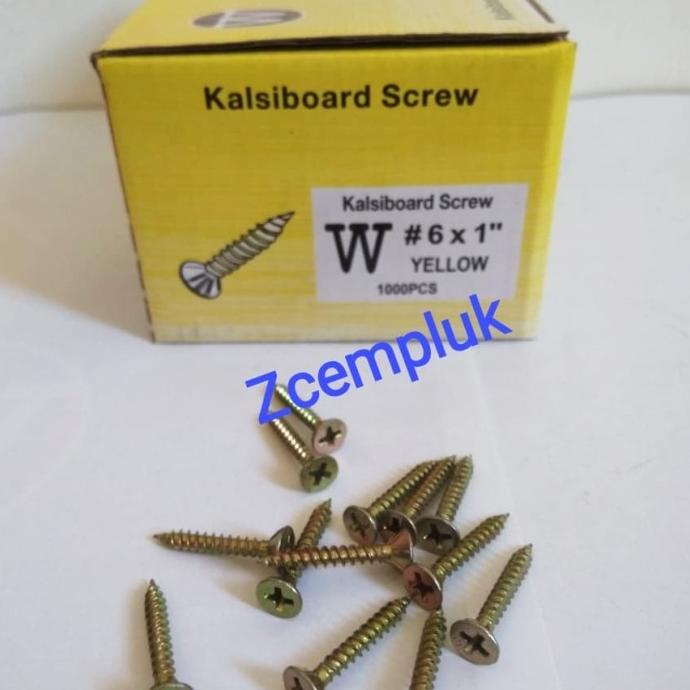 @@@@] Sekrup Kalsiboard 6 x 1" 1000 Pcs Skrup Kalsiboard