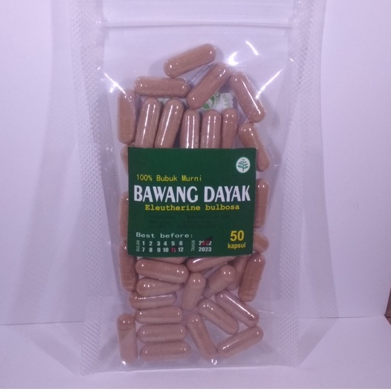 BAWANG DAYAK 50 KAPSUL / DIABETS MAAG KOLESTEROL KANKER BATU GINJAL STROKE dll.