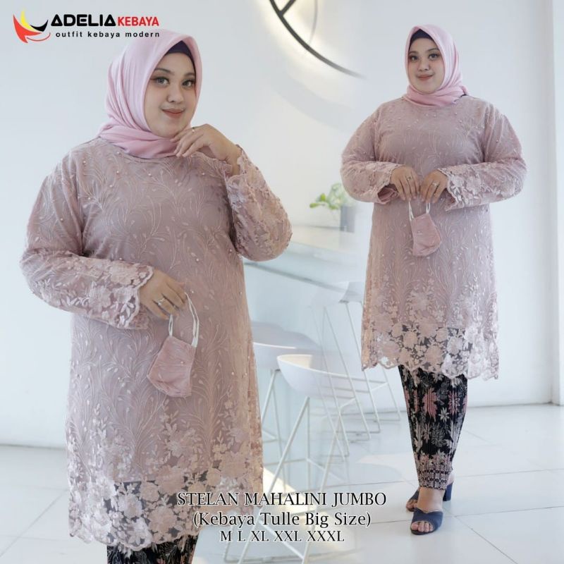 kebaya jumbo/ kebaya model tunik/kebaya satu set dengan rok/