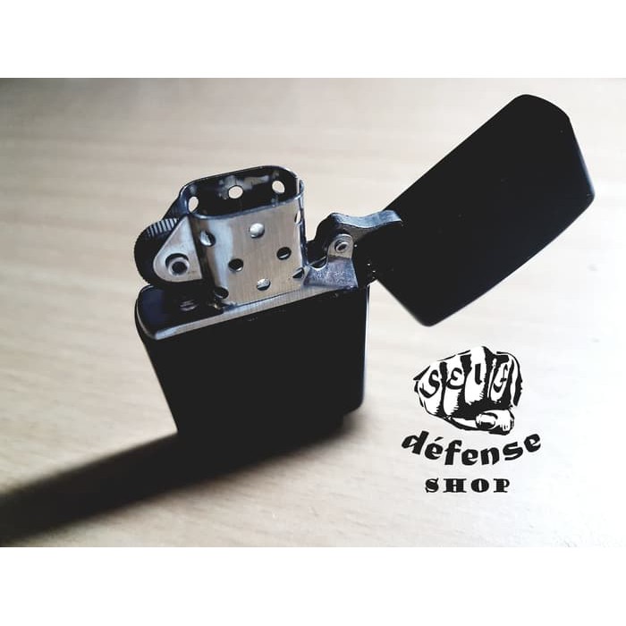 PROMO COD Korek Api Zippo Polos-Lighter Mancis-Silver &amp; Black